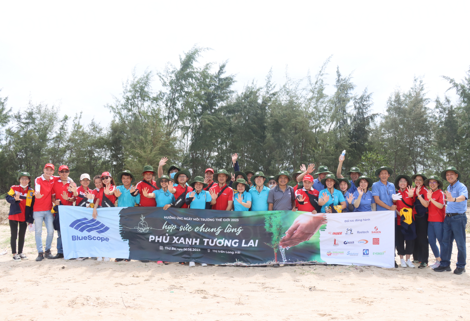 CSVC COLLABORATES WITH TRADE UNION  DONATING 1000 TREES TO PARTICIPATE IN THE PROGRAM UNITED STRENGTH, GREENING THE FUTURE HOSTED BY NS BLUESCOPE CO., LTD